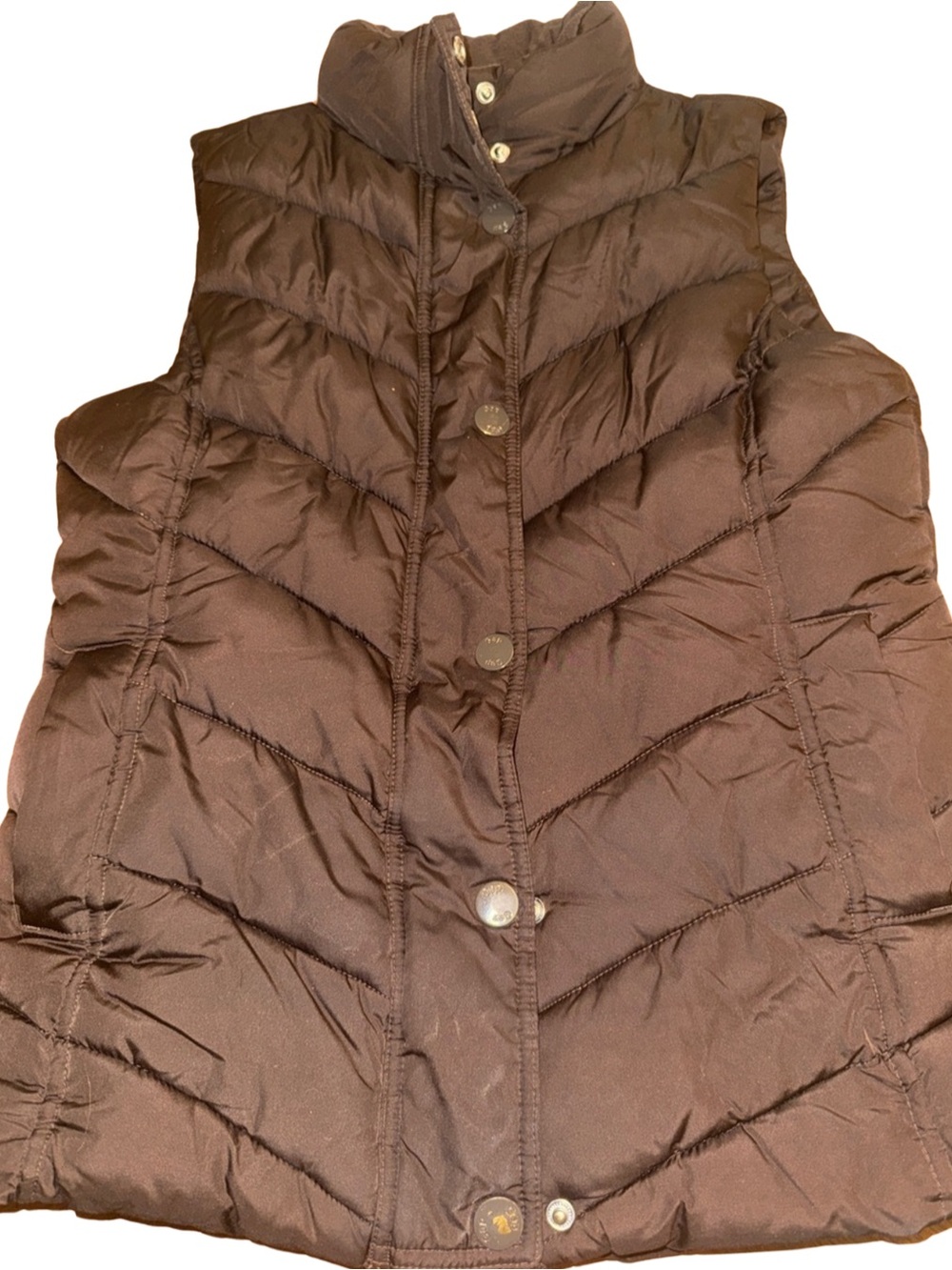 GAP Brown Quilted Puffer Vest - Sleeveless Insulated Vest